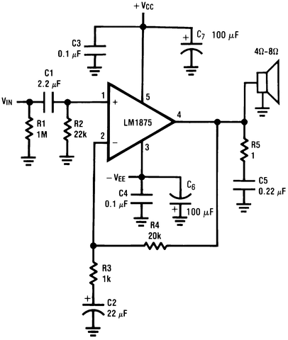 lm1875 数据手册-pdf中文资料-产品介绍及应用电路 华强商城