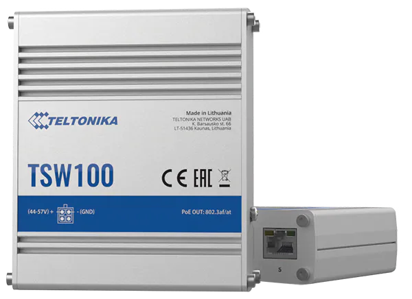 Teltonika TSW100 Industrial Unmanaged PoE