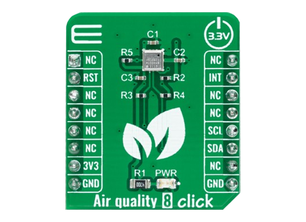 Mikroe Air Quality 8 Click的介绍、特性、及应用