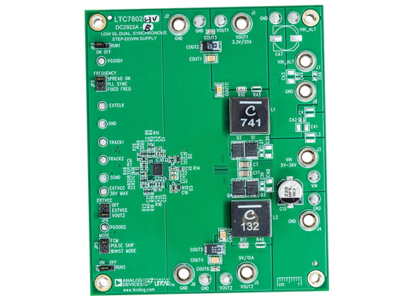 亚德诺半导体用于LTC7802的DC2922A-A/DC2922A-B演示电路的介绍、特性、及应用