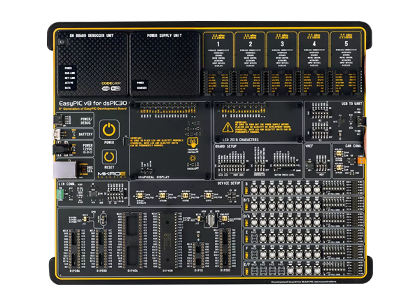 Mikroe EasyPIC v8 for dsPIC30开发系统的介绍、特性、及应用