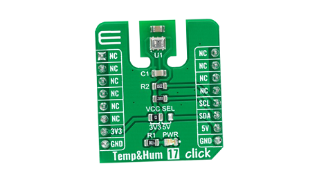 Mikroe Temp & Hum 17 click的介绍、特性、及应用