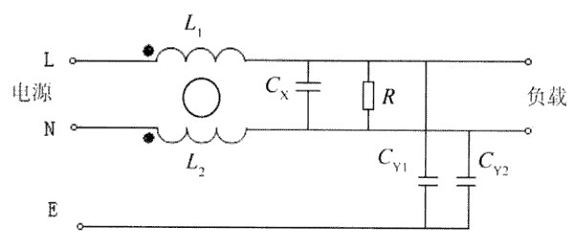 电源滤波器的典型结构