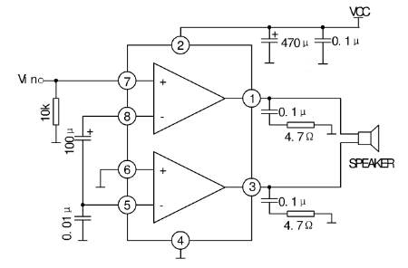 TDA2822BTL接法图片