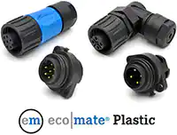 Amphenol sin Systems的ecomate塑料系列圆形连接器