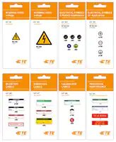 TE Connectivity的(TE)预打印标签套件