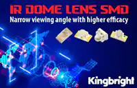 Kingbright的红外(IR)圆顶透镜SMD LED产品