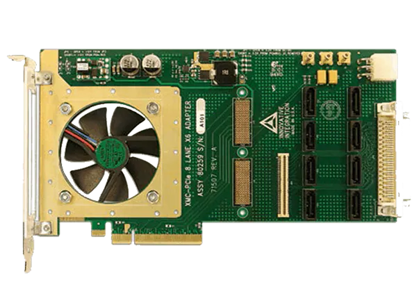 ISI / Molex PCIe XMC x8通道适配器