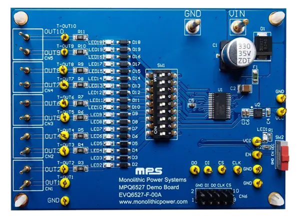 单片电力系统(MPS) EVQ6527-F-00A评估板的介绍、特性、及应用
