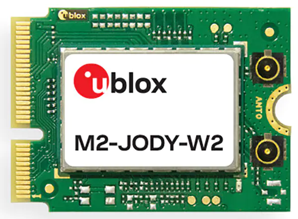 u-blox M2-JODY-Wx M.2 Wi-Fi /BLUETOOTH 扩展卡的介绍、特性、及应用