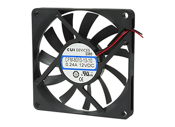 CUI Devices CFM-80x系列80mm x 80mm直流轴流风扇
