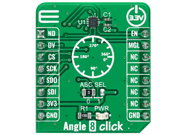 Mikroe Angle 8 click的介绍、特性、及应用