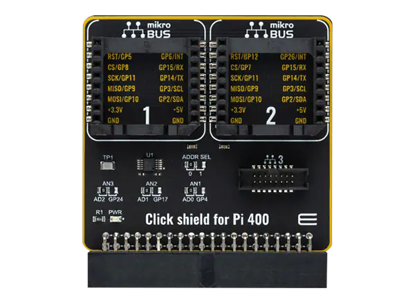 Mikroe Click Shield for Pi 400