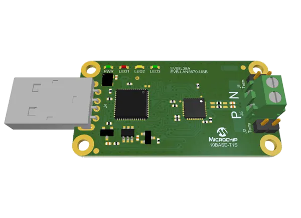 Microchip Technology EVB-LAN8670-USB评估板的介绍、特性、及应用