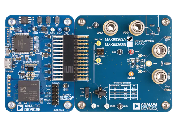 Maxim Integrated MAX98363 (A/B/C/D)开发板的介绍、特性、及应用