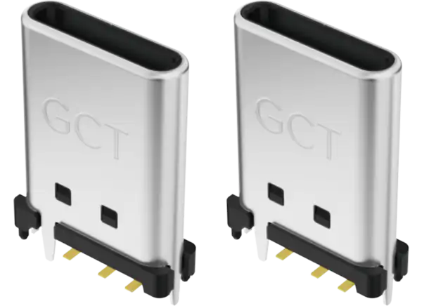 GCT (Global Connector Technology) USB4180 USB Type-C 6针垂直插头的介绍、特性、及应用