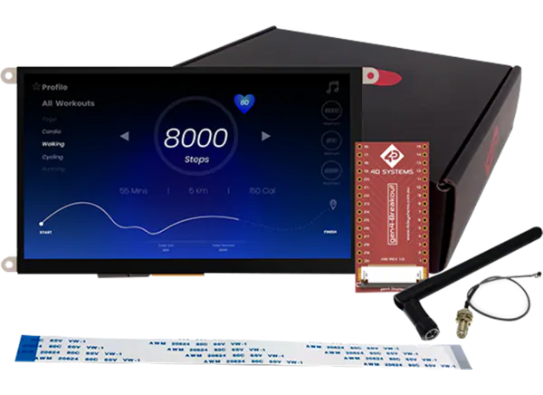 4D Systems ESP32 SoC供电2.4“至9.0”智能显示套件的介绍、特性、及应用