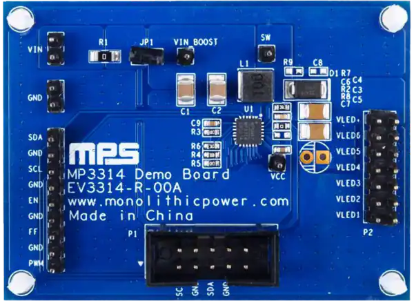 单片电源系统(MPS) EV3314-R-00A评估板的介绍、特性、及应用