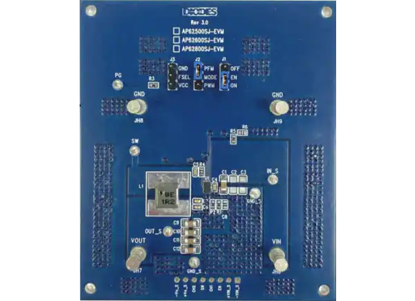二极管公司AP62500评估板的介绍、特性、及应用