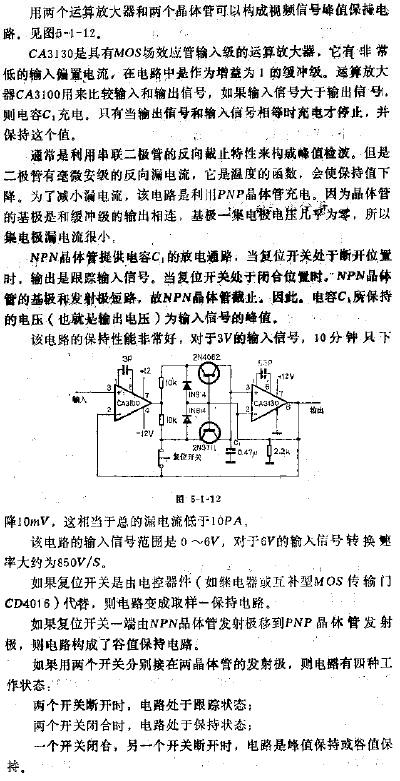 峰（谷）值取样保持电路