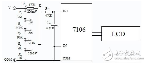 直流电压档电路原理图-电子元器件采购网