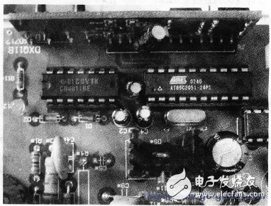 电视选台器的实物-电子元件