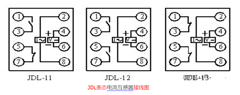 JDL表态电流互感器接线图