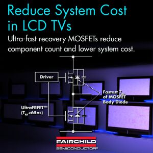 飞兆LCD TV解决方案简化设计并减少元件数目