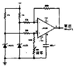 差动式温度传感器电路设计图
