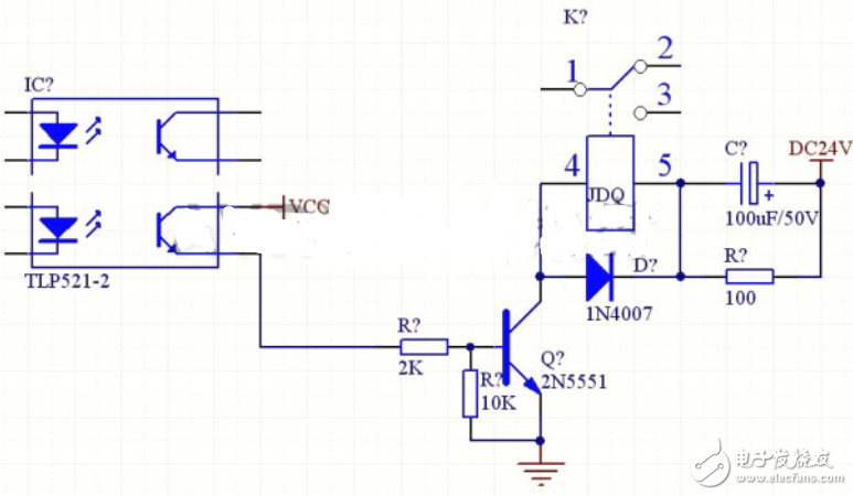光耦驱动继电器电路图（三）-电子元器件采购网