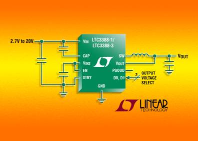Linear推出静态电流同步降压型转换器LTC3388