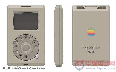 复古旋转拨号苹果手机Macintosh Phone