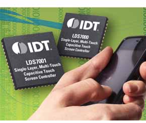 IDT推出多点触摸电容式触摸屏控制器