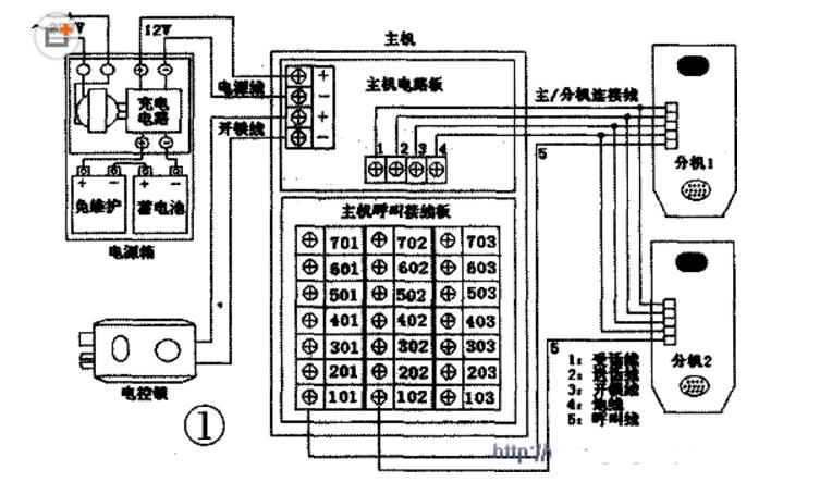 楼宇对讲分机电路图一-IC交易网