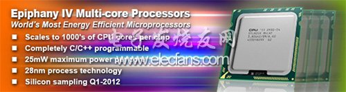 Adapteva研发出64核心超低功耗芯片