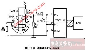 测量晶体管hFE的电路图