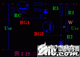 带有保护电路的稳压电源-电子元器件