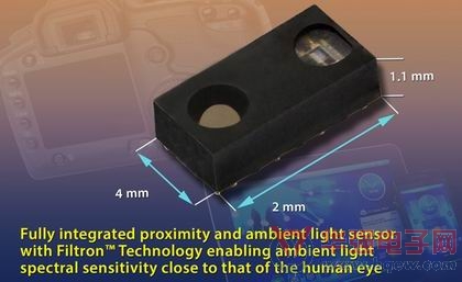 Vishay推出新的全集成接近和环境光传感器
