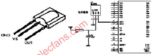 SM0038与单片机接口电路
