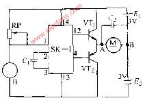 SK--1声控电动机正反转电路图