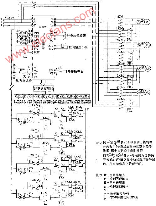 惠丰变频器循环泵电气原理图