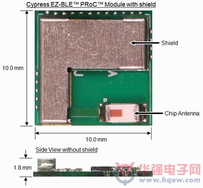 赛普拉斯推出全认证小尺寸智能蓝牙模块可快捷方便地实现低功耗蓝牙连接