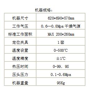 机器规格