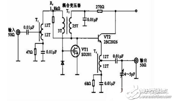 负反馈放大电路图-电子元件