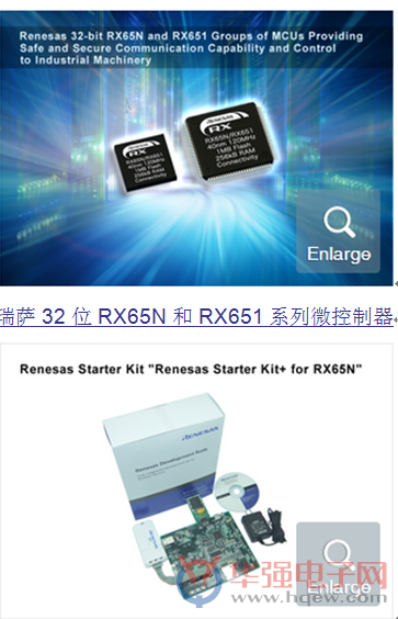 瑞萨电子推出32位RX65N和RX651系列微控制器
