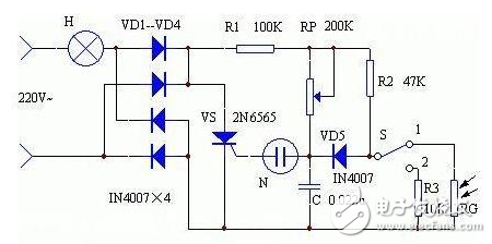 台灯电路及工作原理-电子元器件