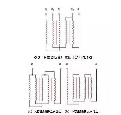 大容量是接线原理图和小容量时接线原理图