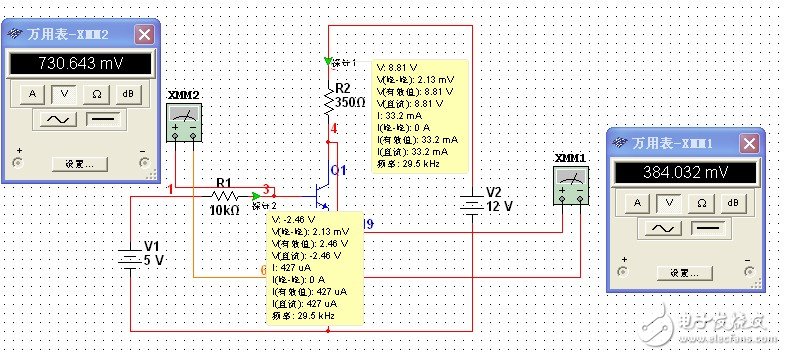 R2=350Ω，进入饱和区-IC交易网