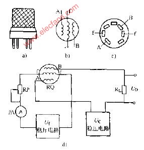 MQ11型气敏元件应用电路图