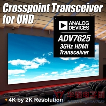 ADI推出三款高性能HDMI交叉点收发器